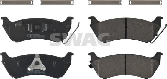 Swag 10 91 6769 - Brake Pad Set, disc brake autospares.lv