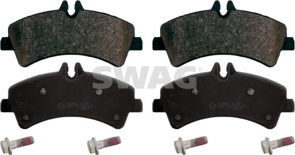 Swag 10 91 6709 - Brake Pad Set, disc brake autospares.lv