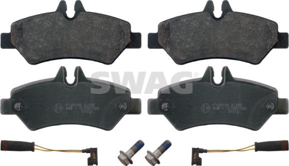 Swag 10 91 6708 - Brake Pad Set, disc brake autospares.lv