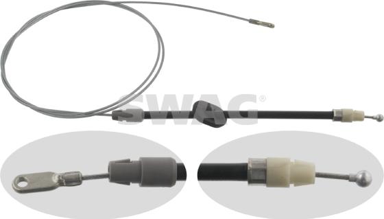 Swag 10 92 6729 - Cable, parking brake autospares.lv