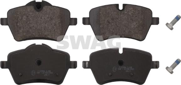 Swag 11 91 6727 - Brake Pad Set, disc brake autospares.lv