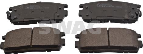 Swag 89 91 6631 - Brake Pad Set, disc brake autospares.lv