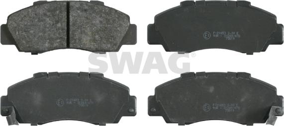 Swag 85 91 6119 - Brake Pad Set, disc brake autospares.lv