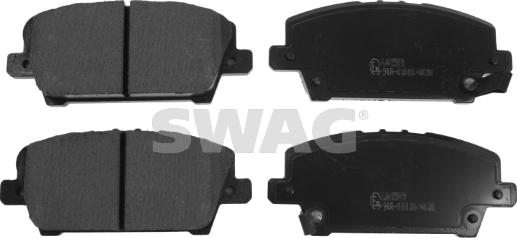 Swag 85 91 6802 - Brake Pad Set, disc brake autospares.lv