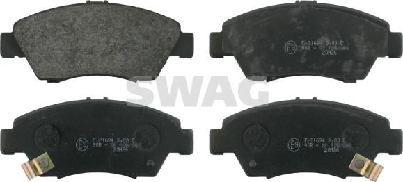 Swag 85 91 6305 - Brake Pad Set, disc brake autospares.lv
