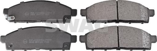 Swag 80 91 6624 - Brake Pad Set, disc brake autospares.lv