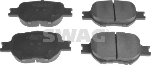 Swag 81 91 6578 - Brake Pad Set, disc brake autospares.lv