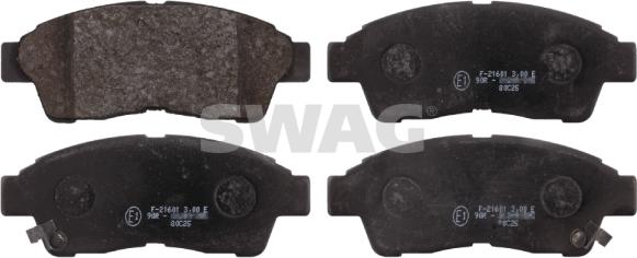 Swag 81 91 6616 - Brake Pad Set, disc brake autospares.lv