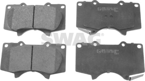 Swag 81 91 6726 - Brake Pad Set, disc brake autospares.lv