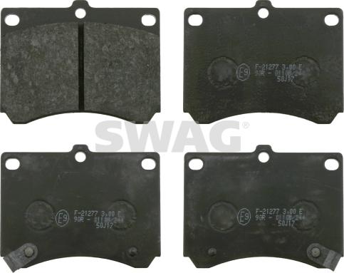 Swag 83 91 6499 - Brake Pad Set, disc brake autospares.lv