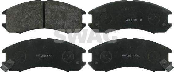 Swag 83 91 6282 - Brake Pad Set, disc brake autospares.lv