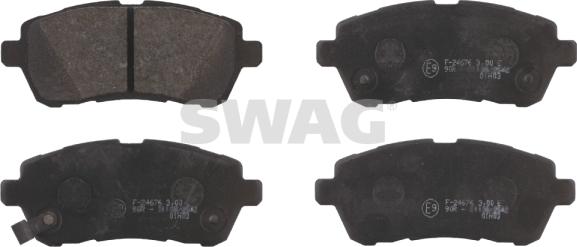 Swag 83 91 6771 - Brake Pad Set, disc brake autospares.lv