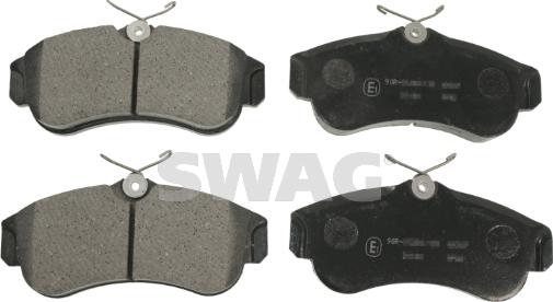 Swag 82 91 6201 - Brake Pad Set, disc brake autospares.lv