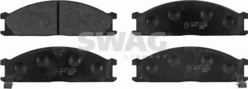 Swag 82 91 6286 - Brake Pad Set, disc brake autospares.lv