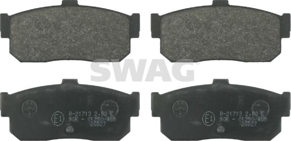 Swag 82 91 6271 - Brake Pad Set, disc brake autospares.lv