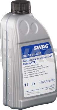 Swag 30 91 4738 - Automatic Transmission Oil autospares.lv