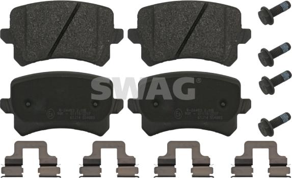 Swag 30 91 6991 - Brake Pad Set, disc brake autospares.lv