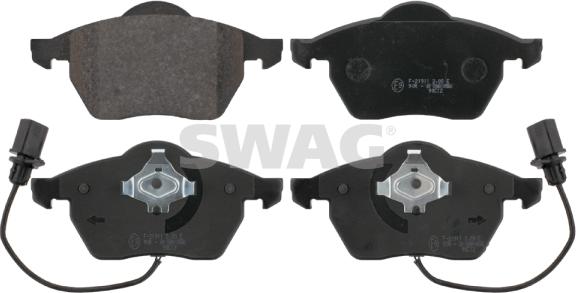 Swag 30 91 6447 - Brake Pad Set, disc brake autospares.lv