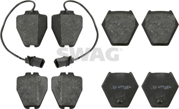 Swag 30 91 6456 - Brake Pad Set, disc brake autospares.lv