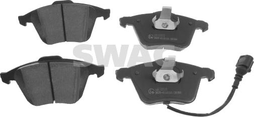 Swag 30 91 6538 - Brake Pad Set, disc brake autospares.lv