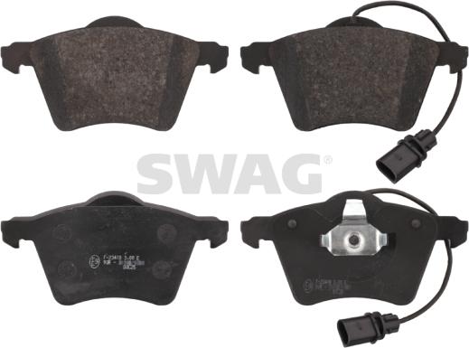 Swag 30 91 6640 - Brake Pad Set, disc brake autospares.lv