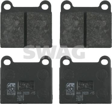 Swag 30 91 6068 - Brake Pad Set, disc brake autospares.lv