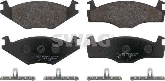 Swag 30 91 6076 - Brake Pad Set, disc brake autospares.lv