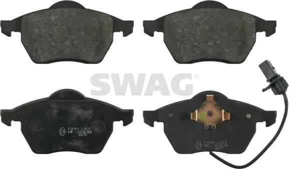 Swag 30 91 6398 - Brake Pad Set, disc brake autospares.lv