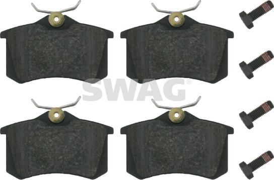 Swag 30 91 6344 - Brake Pad Set, disc brake autospares.lv