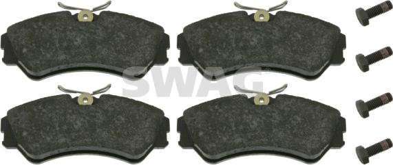 Swag 30 91 6302 - Brake Pad Set, disc brake autospares.lv