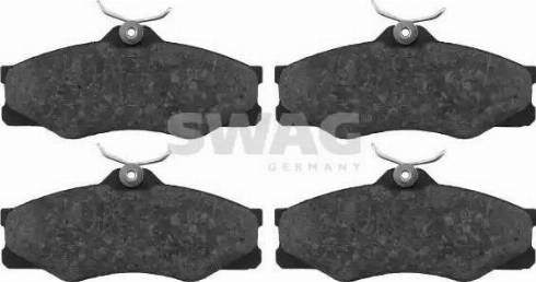 Swag 30 91 6298 - Brake Pad Set, disc brake autospares.lv