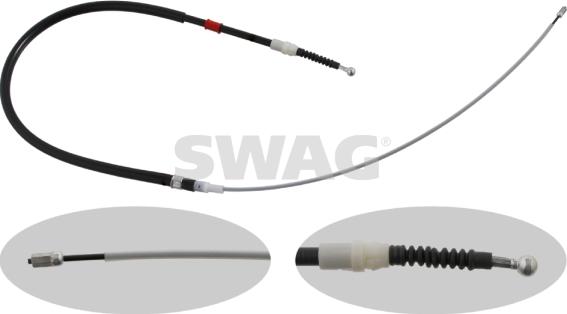 Swag 30 93 0727 - Cable, parking brake autospares.lv