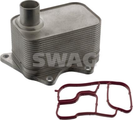 Swag 30 10 0856 - Oil Cooler, engine oil autospares.lv