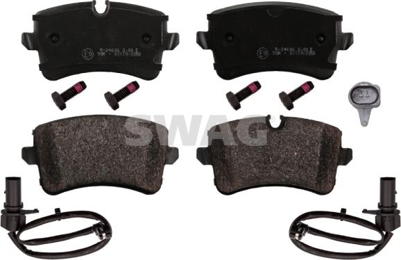 Swag 30 11 6016 - Brake Pad Set, disc brake autospares.lv