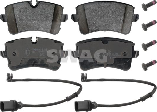 Swag 30 11 6017 - Brake Pad Set, disc brake autospares.lv