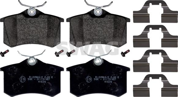 Swag 30 11 6026 - Brake Pad Set, disc brake autospares.lv