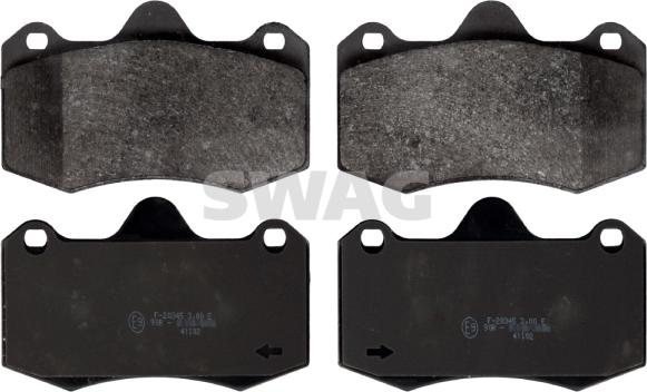 Swag 30 11 6207 - Brake Pad Set, disc brake autospares.lv