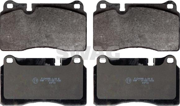 Swag 30 11 6219 - Brake Pad Set, disc brake autospares.lv