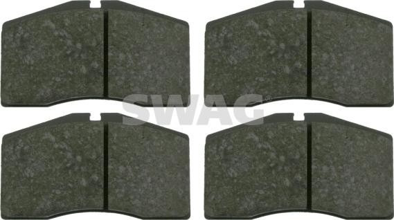 Swag 38 91 6514 - Brake Pad Set, disc brake autospares.lv