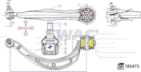 Swag 33 10 9935 - Track Control Arm autospares.lv