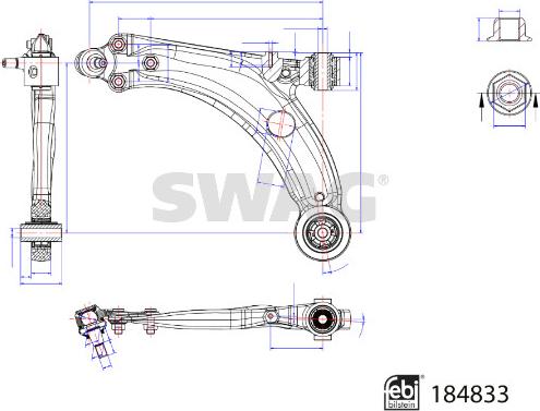 Swag 33 10 9625 - Track Control Arm autospares.lv