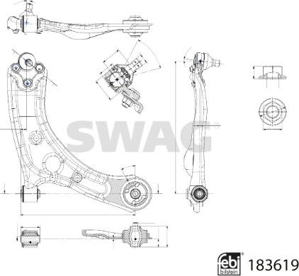 Swag 33 10 9090 - Track Control Arm autospares.lv