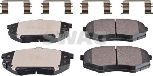 Swag 33 10 5091 - Brake Pad Set, disc brake autospares.lv