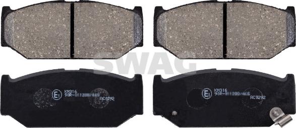 Swag 33 10 5084 - Brake Pad Set, disc brake autospares.lv