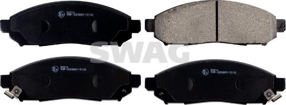 Swag 33 10 5133 - Brake Pad Set, disc brake autospares.lv