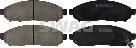 Swag 33 10 5122 - Brake Pad Set, disc brake autospares.lv