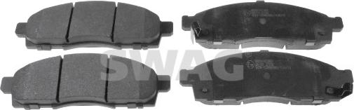 Swag 33 10 6554 - Brake Pad Set, disc brake autospares.lv