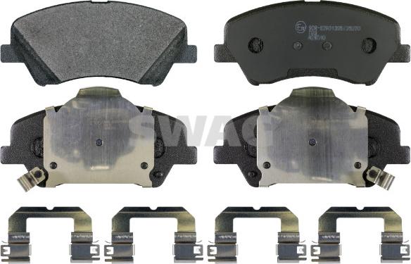 Swag 33 10 6501 - Brake Pad Set, disc brake autospares.lv