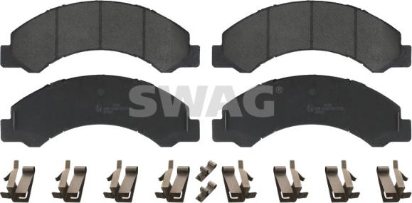 Swag 33 10 6515 - Brake Pad Set, disc brake autospares.lv