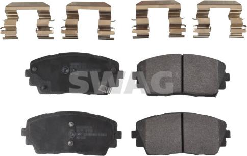 Swag 33 10 6512 - Brake Pad Set, disc brake autospares.lv